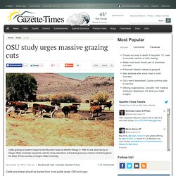 OSU study urges massive grazing cuts