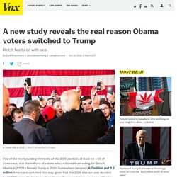 Study: Obama voters switched to Trump because of race