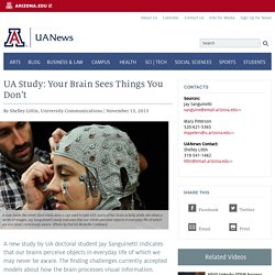 UA Study: Your Brain Sees Things You Don’t