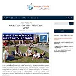 Study in New Zealand – Unleash your Career