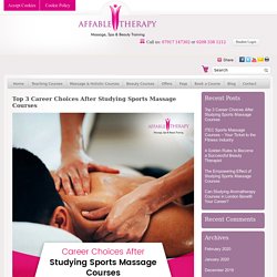 Studying Sports Massage Courses
