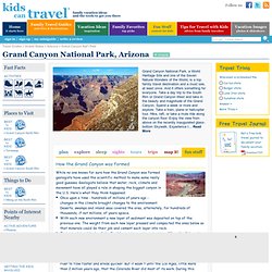 Fun Stuff for Kids: How the Grand Canyon was formed