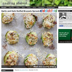 Garlic and Herb Stuffed Brussels Sprouts – Cooking Stoned
