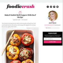Stuffed Bell Peppers With Ground Beef Recipe