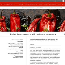 Stuffed Romano peppers with ricotta and mascarpone - Recipes