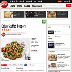 Cajun Stuffed Peppers Recipe : Food Network Kitchens