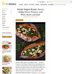 Simple Supper Recipe: Savory Stuffed Sweet Potatoes with White Beans and Kale Recipes from The Kitchn