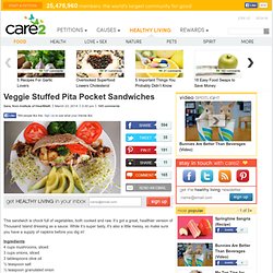 Veggie Stuffed Pita Pocket Sandwiches