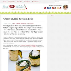 Cheese Stuffed Zucchini Rolls