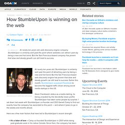 How StumbleUpon is winning on the web
