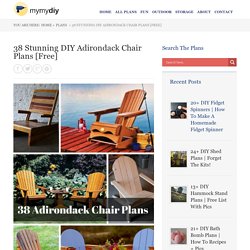 38 Stunning DIY Adirondack Chair Plans [Free] - MyMyDIY