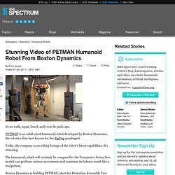 Stunning Video of PETMAN Humanoid Robot From Boston Dynamics