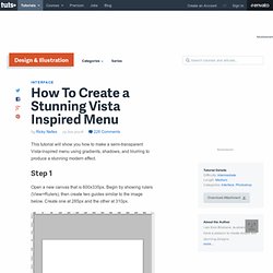 How To Create a Stunning Vista Inspired Menu