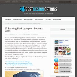 27 Stunning Black Letterpress Business Cards