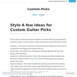Custom Picks