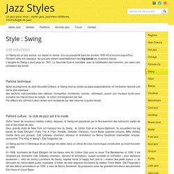 Style Jazz Swing