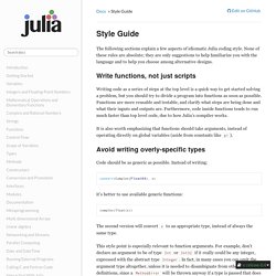 Style Guide — Julia Language 0.4.1-pre documentation