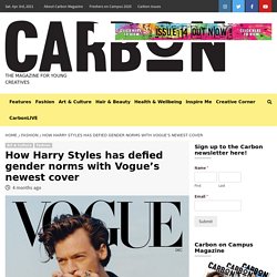 How Harry Styles has defied gender norms with Vogue's newest cover -