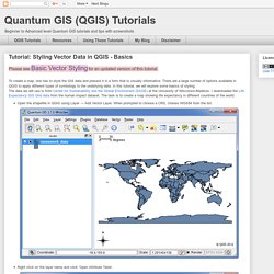 QGIS Styling Vector Data