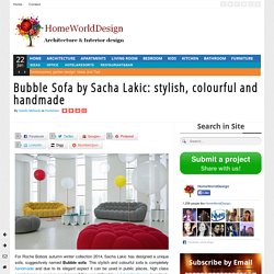 Bubble Sofa by Sacha Lakic: stylish, colourful and handmade