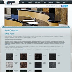 Stylish Granite Countertops Available At Granite Trust