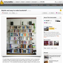 Stylish and easy to make bookshelf