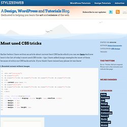 Most used CSS tricks