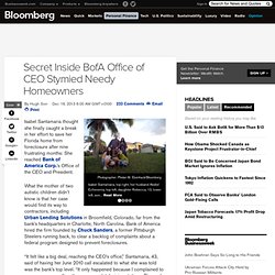 Secret Inside BofA Office of CEO Stymied Needy Homeowners
