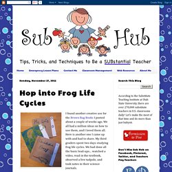 Sub Hub: Hop into Frog Life Cycles - Make Your Own Book!