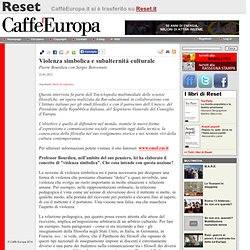 Caffè Europa - Webzine di cultura europea e democrazia informata