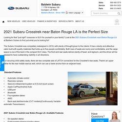 2021 Subaru Crosstrek near Baton Rouge LA is the Perfect Size