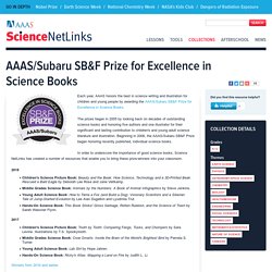 AAAS/Subaru SB&F Prize for Excellence in Science Books