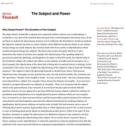 Definition of power by Foucault 1982