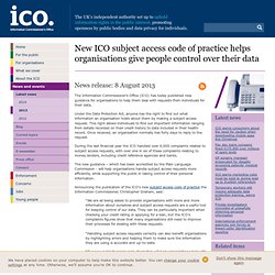 New ICO Subject Access Code of Practice