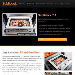 3D Sublimation machine - Sublideck 1
