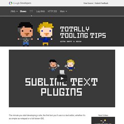 Sublime Text Plugins — Web Fundamentals