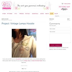 Project: Vintage Lamps Hoodie