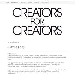 Submissions – Creators for Creators