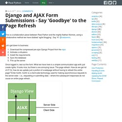 Django and AJAX Form Submissions - say 'goodbye' to the page refresh