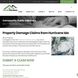 Submit Your Property Damage Claims from Hurricane Ida in PA and NJ