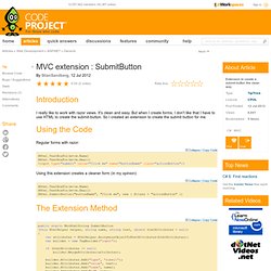 MVC extension : SubmitButton
