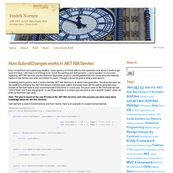 How SubmitChanges works in .NET RIA Servies - Fredrik Normén