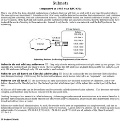 Subnets