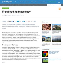IP subnetting made easy