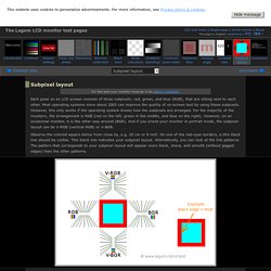 Subpixel layout - Lagom LCD test