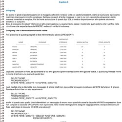 Subquery SQL