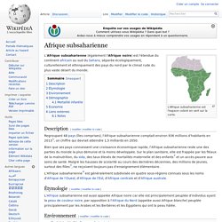 Afrique subsaharienne