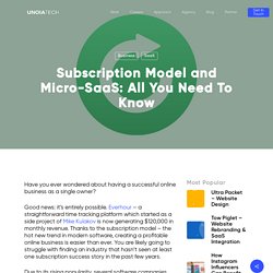 Subscription Model and Micro-SaaS: All You Need To Know