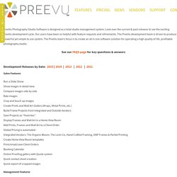 Subscription Features » PreeVu Photography Software