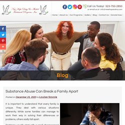 Substance Abuse Can Break a Family Apart